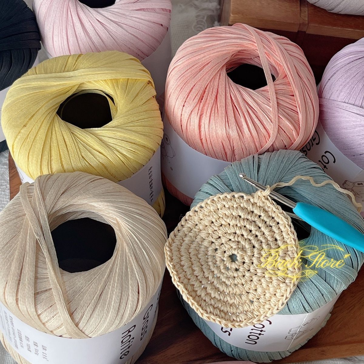102M/ม้วนMulticolor Raffiaเส้น - Crochet Bag Raffia บทวิจารณ์และราคา