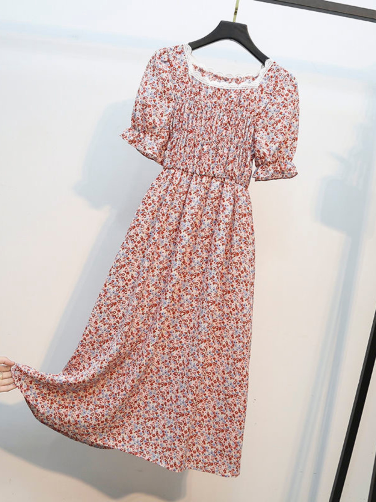 เดรสผู้หญิงสไตล์ใหม่สำหรับฤดูร - Midi Skirt Floral บทวิจารณ์และราคา