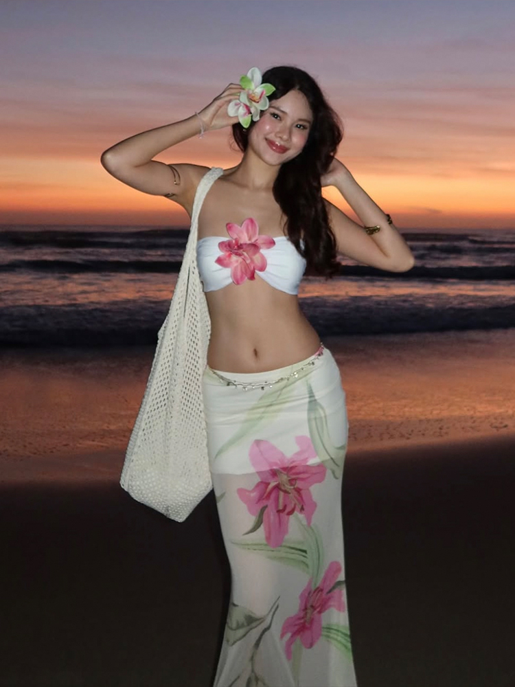 Nibber ผู้หญิงสวย 2 ชิ้นชุด 3d - Romper Floral Print บทวิจารณ์และราคา