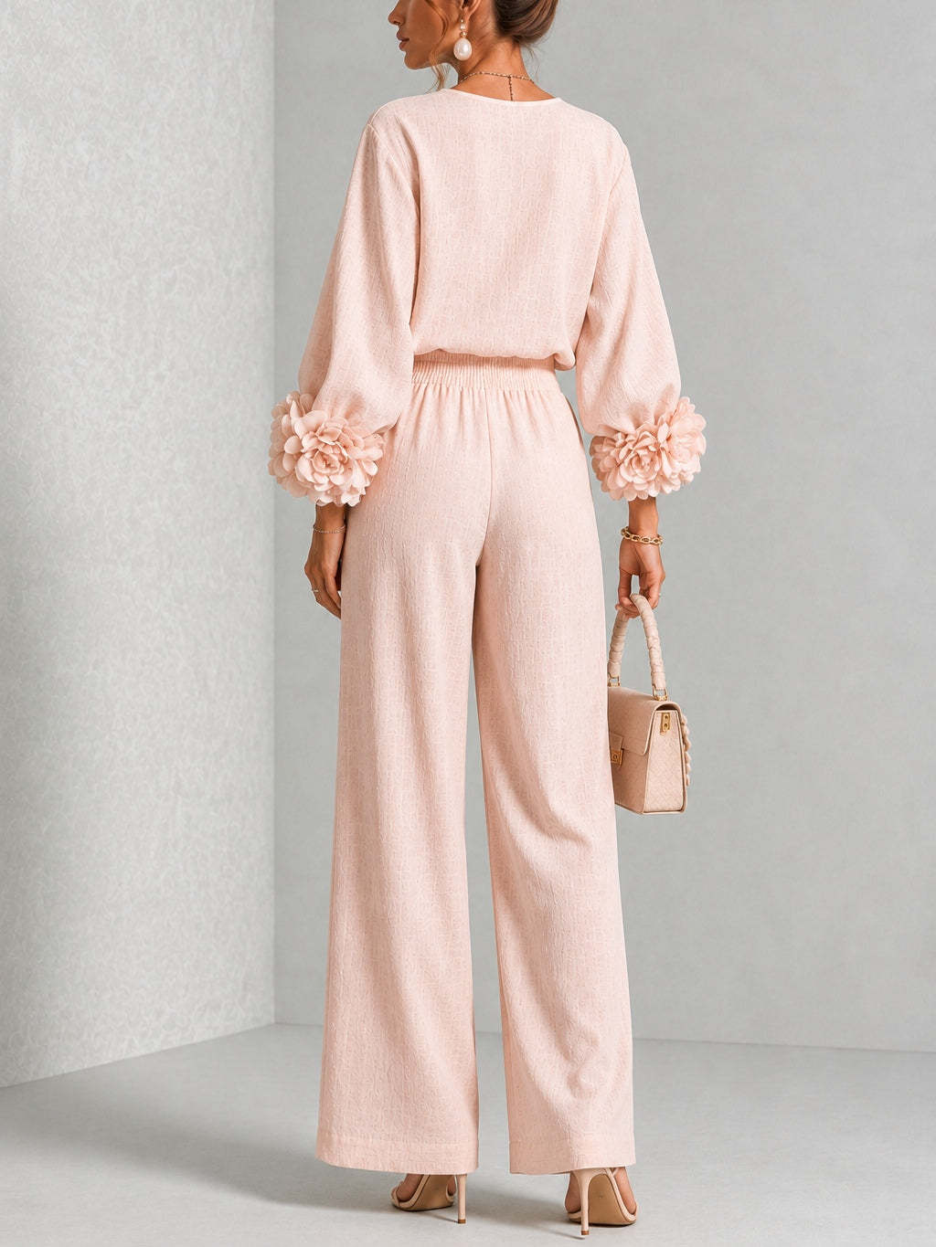 ชุดผ้าลินินผู้หญิง 2 ชิ้น เสื้ - Linen Pant Wide บทวิจารณ์และราคา