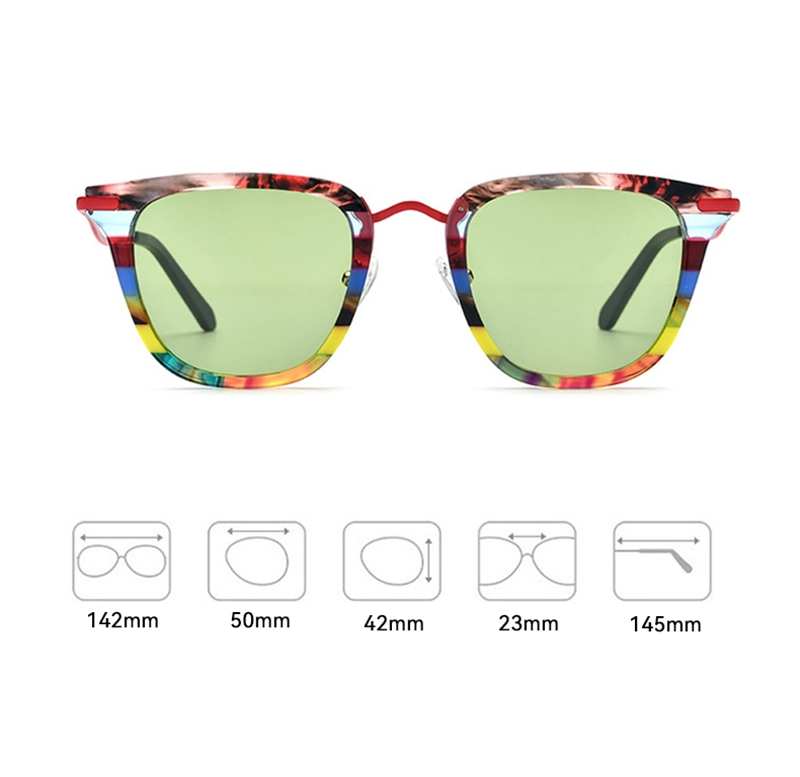 แว่นกันแดดทรงหนาทำจากอะซิเตท แ - Sunglasses Cat Eye บทวิจารณ์และราคา